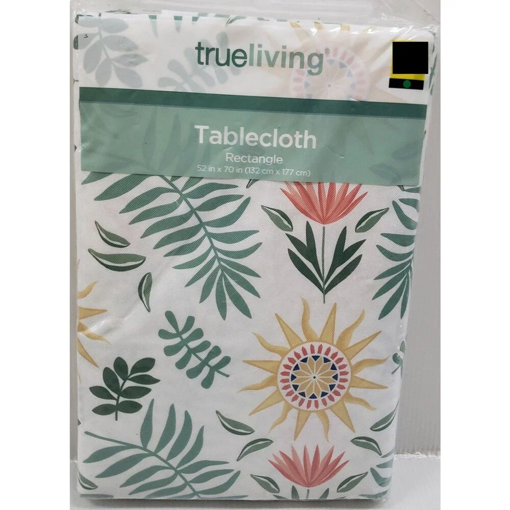 Printed Peva Vinyl Tablecloth, 52